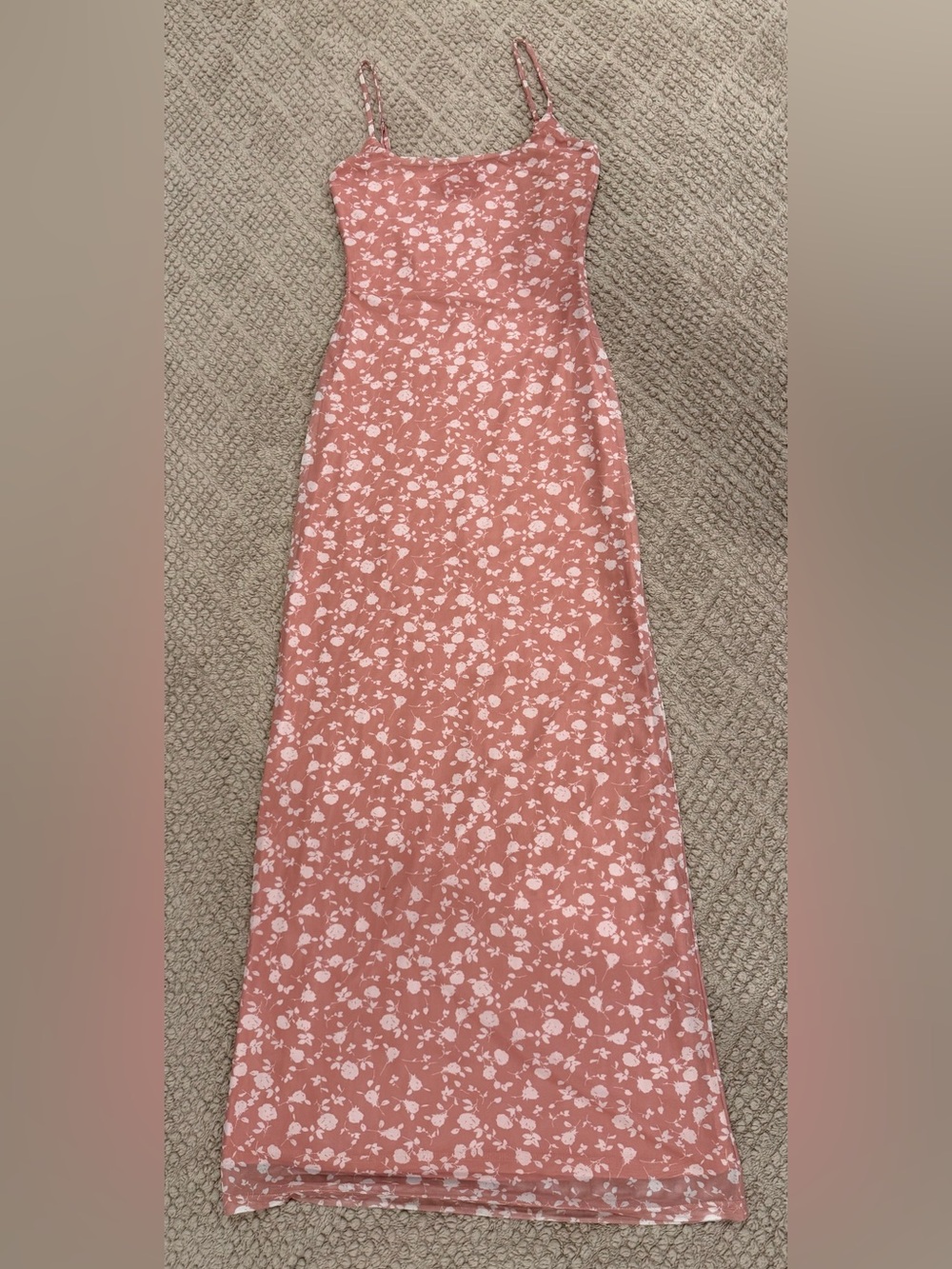 Princess Polly Dusty Pink Floral Maxi Skirt